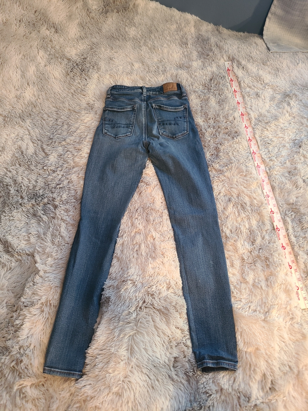 American Eagle Outfitters Women's Dark Blue Skinny Jeans